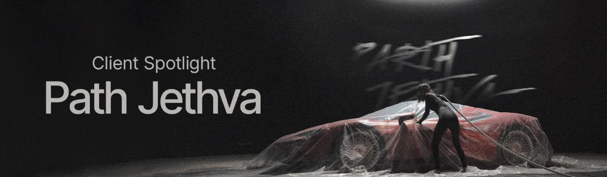 Client project for Path Jethva – Ferrari SF90 car shoot, branding and visual direction