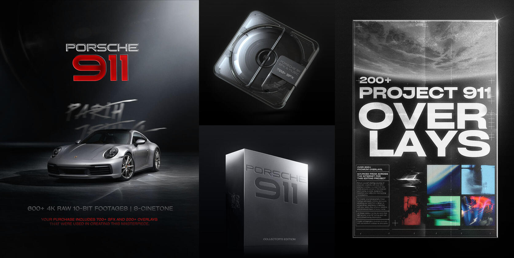 Porsche 911 metal box collector’s edition mockup by Parth Jethva